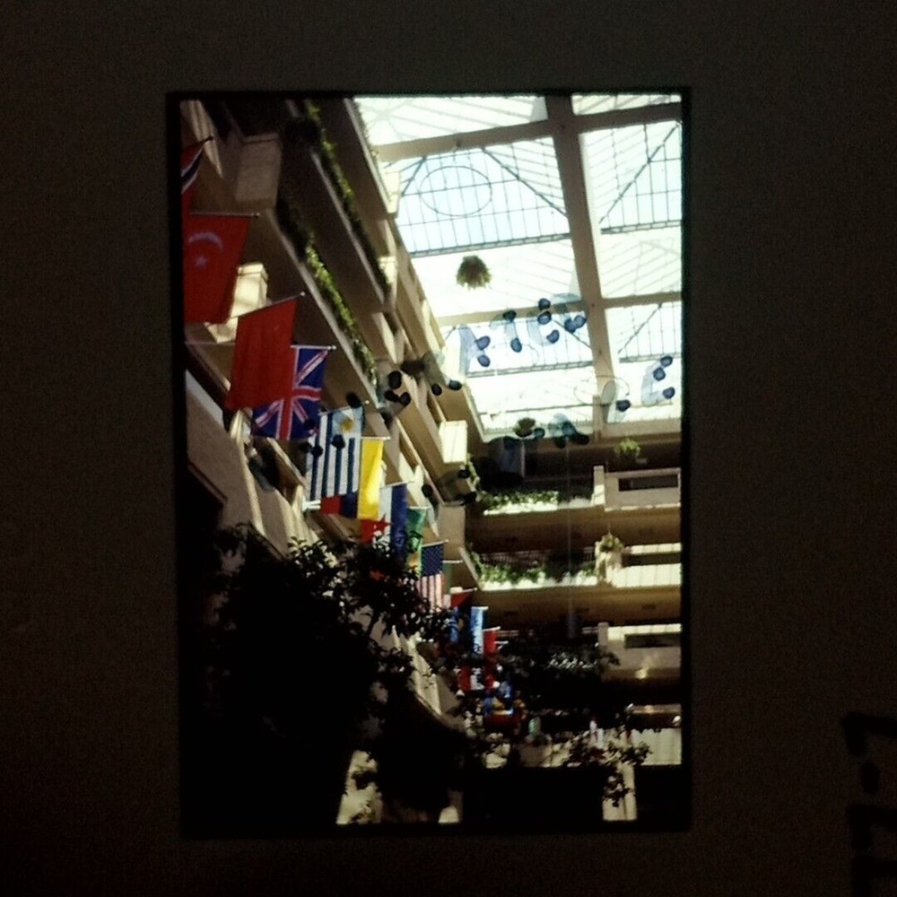 1976 Olympic Flags Turkey, Russia, Britain, Austria USA ++ 35mm KODACHROME Slide